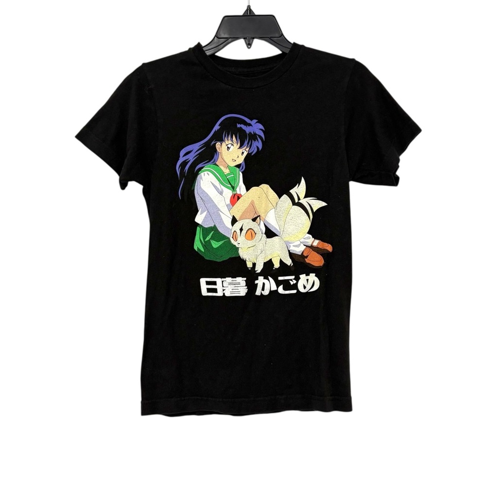 InuYasha Kagome & Kirara Size Small T-Shirt BoxLunch Black Multicolor Anime Goth